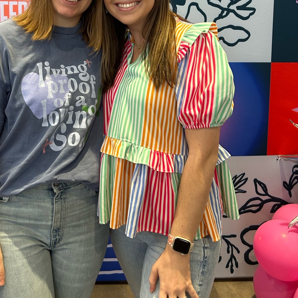 Striped Multicolor Top
